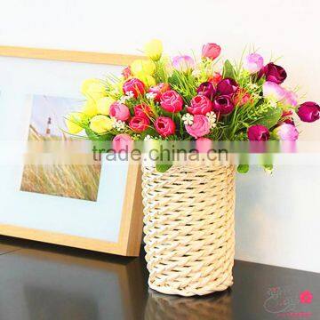 Lucky-weave Wholesale 100%handmade Home Decoration Flower Basket photo-2