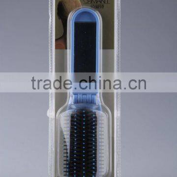 Strip Shape Plastic Folding Comb With Mirror/hair Brush photo-3