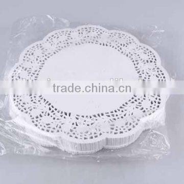 250pc cake lace mat round hollowing paper placemat