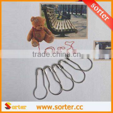 2016 Hot Sale Silver Calabash Shape Safety Pin Pear Gourd Shape Coilless Tag Fastener Pin photo-2