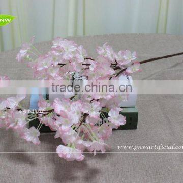 GNW BLB-CH1605018 Fashion Cheap Artificial Plastic Stem Pink Silk Cherry Blossom photo-3