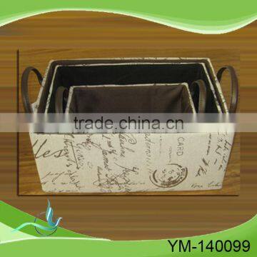 China new design popular box with fabric lining