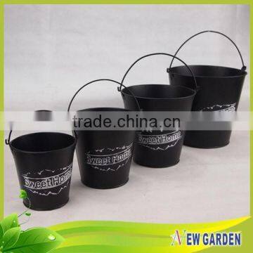 Home Decoration Black and Sliver Bag Shape Flower Pot for Balcony photo-3