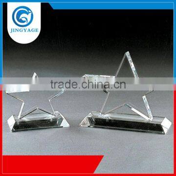 Jingyage wholesale star world trophy crystal stars trophy plaque