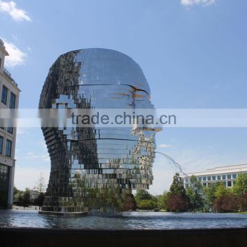 modern outdoor garden decoration metalmorphosis moving water sculpture