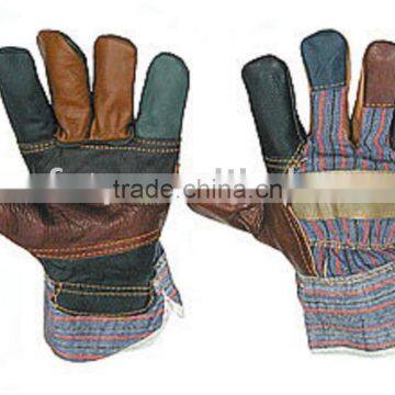 Mens Multicoloured Furniture Hide Canadian pattern Rigger Gloves