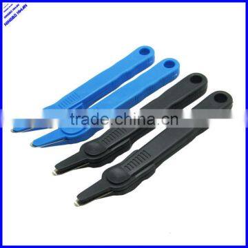 Cheap office mini simple unique hand plastic staple remover and letter opener