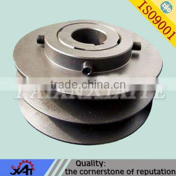 Ductile iron casting agriculture tractor spare parts pulley wheel,iron cast part belt pulley of agriculture tractor parts