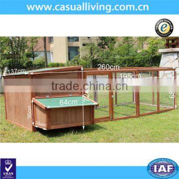 Extra Wooden Running Backyard Pet Animal Cage