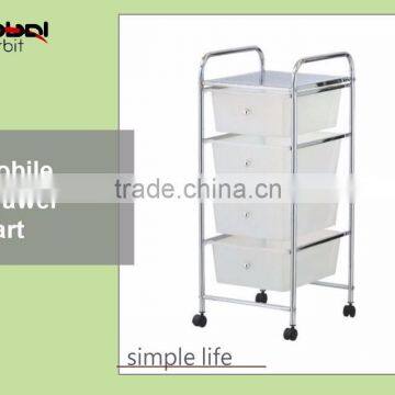 Rolling Plastic Drawer Cart Rack Salon Storage Trolley Portable Office Stand