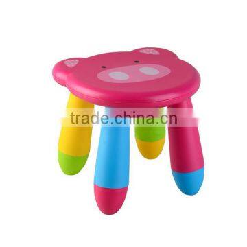 round cute cartoon pig plastic stool