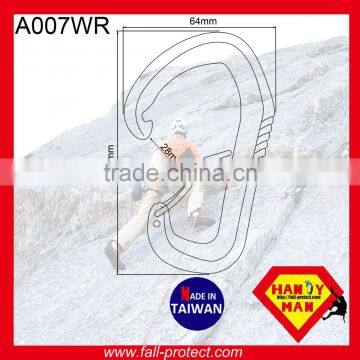 25KN Taiwan Mountain Climbing Aluminum Carabiner With Wire Gate photo-2