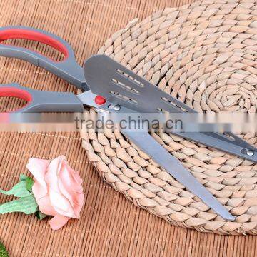 2016 Multifunctional Stainless Steel Pizza Scissors With Rubber Soft Tpr Handle /rubber Scissors photo-4