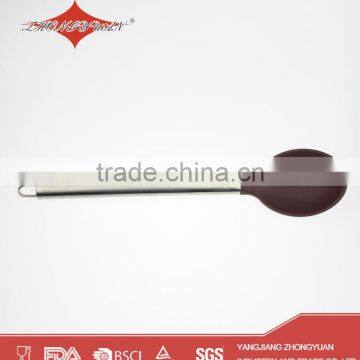 Colorful Stainless Steel Handle Food Silicone Rubber Kitchen Utensils photo-2