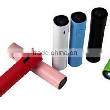 Big Torch Light 2200mah Power Bank Round Slim Shape Power Bank photo-3