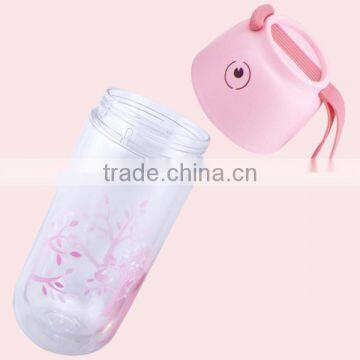 320 ML Colorful Cheap Plastic Drinking Water Bottle With Lid photo-5