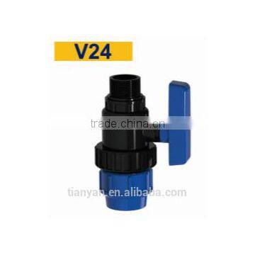 TY High Quality PP Compression Fittings MALE TRUE UNION VALVE Eco-friendly Cheap Price Full Size Factory Price List Discount photo-2