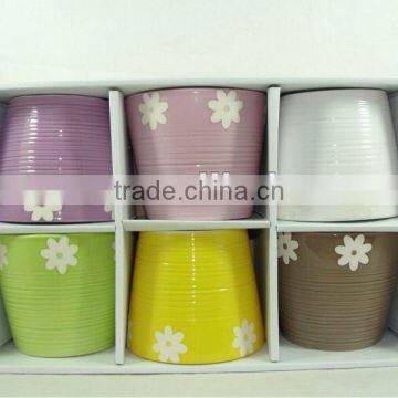 Cheap ceramic flower pots and planter