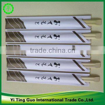 Tensoge Wholesale Disposable Bamboo Chopsticks with Custom Paper Sleeves