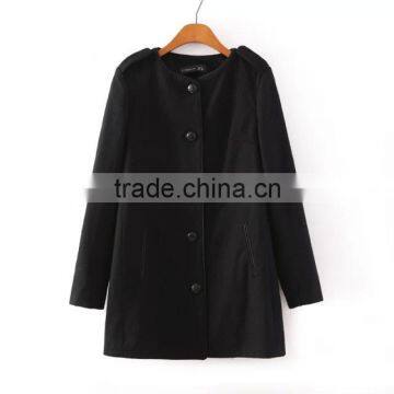 2015 Coat Female Fall And Winter Clothes Wool Tweed Coat