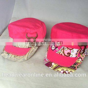 Hot Horn Embroidery Military Caps and Flat Caps With Dongguan Factory photo-3
