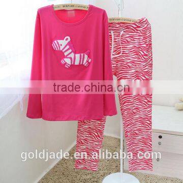 2015 New Homewear With Embroidery Design,summer Long Sleeve Sleepwearblank Homewear for Embroidery Shorts Soft Cheapest Homewear photo-6