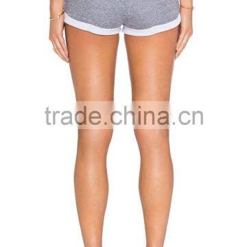 High Quality Wholesale Womens Gray Breathable Gym Shorts photo-4