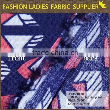 New Fashion African 100% Rayon Challies Fabric Wholesale for Ladies' Dress photo-4