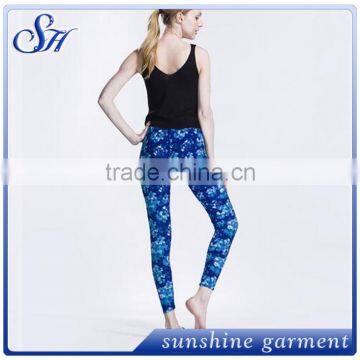 Blue Print Leggings 2017 Brushed Legging Classic Casual Leggings photo-4