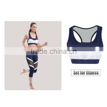 Latest Design Women's Capri Legging Active Workout Mesh Panels Yoga Pants photo-3