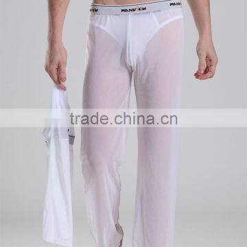 Custom 2016 New Men's Casual Pants Home Furnishing Transparent Pants Gauze Pants Metroseual Man Underwear for Gay Men photo-2