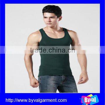 Professional Factory Sale! Seamless Knitted wholesale blue plain tank tops men