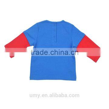 2017 Newborn Baby Boy Unique Applique Long Sleeve T-shirt With Red Pant photo-4