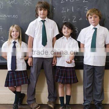 2015 100% Polyester Factory Price Colorful Kids School Uniforms
