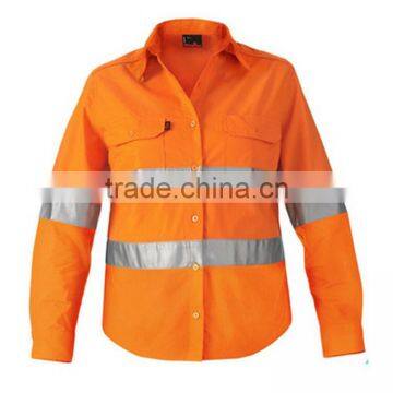 Cheap Wholesale Safety Workwear Reflective Stripe Work Uniform Shirts photo-2