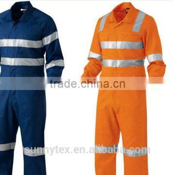 Mechanic Adults Breathable Cotton Coverall With Reflective Tape photo-2