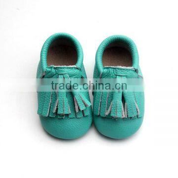 Top Selling Leather Baby Shoes Soft Sole Moccasin Designer Kids Shoes photo-2