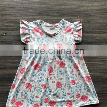 new style summer floral dresses for kids fashion flower girl pearl dresses on sale