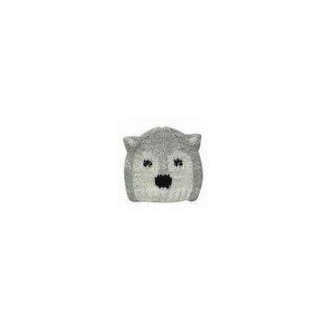 Knitted winter cap, animal face, fancy style, made of Iceland yarn, suitable for kids and babies