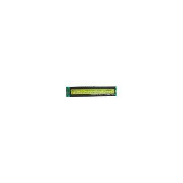 low cost STN/FSTN 40x2 Character LCD Module with Y-G led backlight