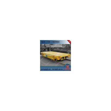 Engine Droven Walk-along Rail Motorized Flat Transfer Car