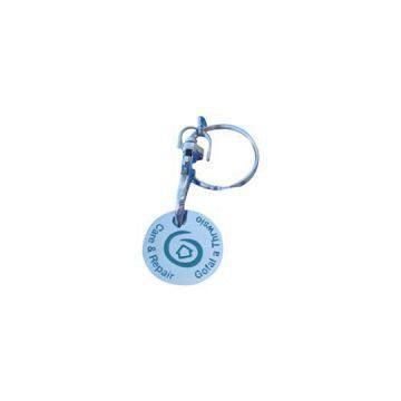 Promotional Metal Trolley Token Coin Keyring