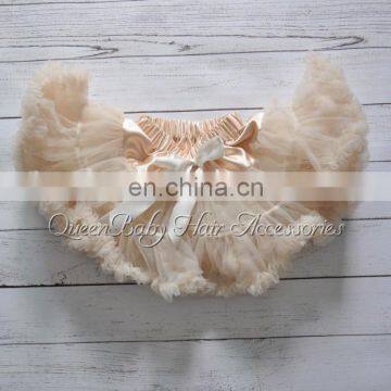 Champagne Fluffy Pettiskirt Baby Girl Pettiskirt Couture Pettiskirt photo-2