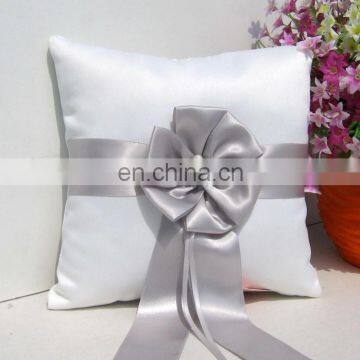 Silver beaded decorative ring bearer pillow wedding bridal shower decoration dropship supplier