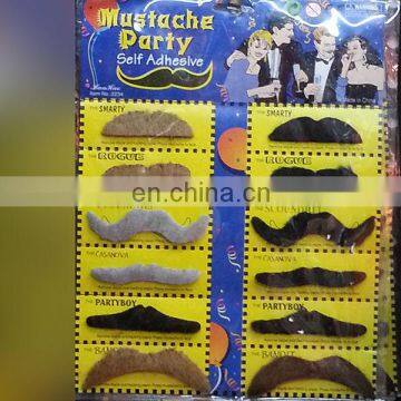 party 12pcs fake moustache beards kit MMO-0230