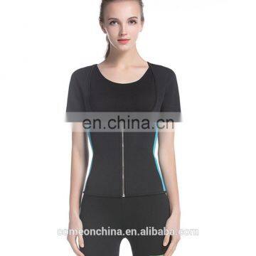 Neoprene Short Sleeves Exerciase Top Slimming Shapers