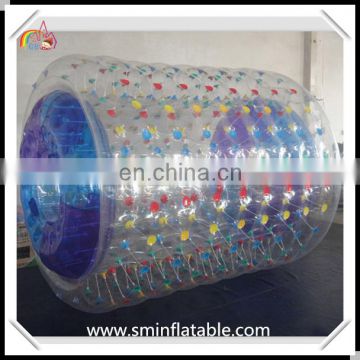 Durable pvc inflatable water roller, inflatable water tube for water games, walking water bubble ball for outdoor entertainment