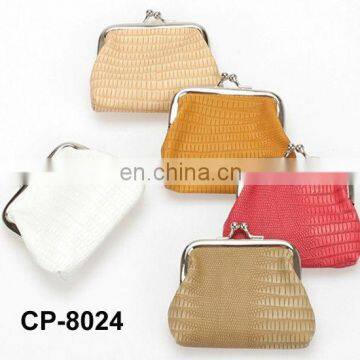 promotional pu fashion design coin purse