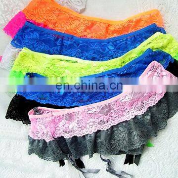 Viacin sexy multi color women garters/garter design panty for women