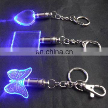 keychain with lighter/led logo keychain/christmas light keychain